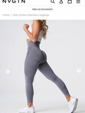 NVGTN blue Seamless Contour Leggings